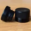 5ml Black Glass Jar Concerntrate Non-Stick Container with Child Proof Lid Dry Herb Wax Dab Jars DHL Free