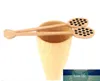 Mel Honey Honey Spoons Colher Longo Colher Colher Ferramentas de Bee Honey Stirrer Muddler Muddler Stickring Dipper Madeira Escultura Madeira Estilo Deitar OWE7303 Preço de fábrica