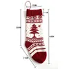 Snowflake Knitting Christmas Stocking 46cm Gift Stockings Christmas-Tree Holiday Stocks Indoor Decoration DO1413