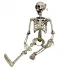 Poseable Haunted House Horror Body Halloween Decoration Prop Crafts Home Hanging Artificial Human Skeleton Full Life Size Party Y24899286