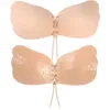유방 패드 여성 보이지 않는 브래지어 나비 날개 보이지 않는 브래지어 셀프 접착 스틱 보이지 않는 브래지어 6 색 DH8978