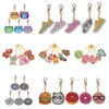 4/5pcs DIY Full Drill Special Diamond Painting Keychain Cartoon Owl Cake Women Bag Pendant Keychains Jewelry Key Ring Gifts