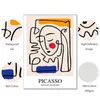 Dipinti Retro Picasso Uccello della pace Poster e stampe Linea astratta Donna nuda Pittura su tela Immagini di arte della parete Camera da letto Casa 3247552