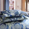 Jacquard Weave Duvet Cover Bed Euro Bedding Set 240x220 Quilts för dubbla hem textil Lyx kuddar Bedroom Comforter 210309