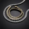 9mm Cuban Link Chain Iced Out Full Lab Diamond Mens Hip Hop Gold Chain