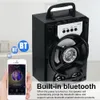 Haut-parleur Bluetooth de grande taille, système sonore sans fil, basse stéréo, avec Support de lumière LED, carte TF, Radio FM, Sport de plein air, voyage