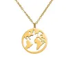 Сердечная ожерелье из нержавеющей стали с серебряным золотым ожерельями для женщин модные украшения воля и песчаная