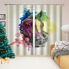 Curtain & Drapes Customized Size Luxury Blackout 3D Window Curtains For Living Room Horse Cortinas
