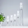 2ml 5ml 10ml Glass Perfumes Spray Bottle Portable Clear Empty Perfume Bottles Cosmetic Containers With Atomizer Sprays Flask BH5454 TYJ