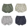 ENKELIBB LCC Märke småbarn pojkar flickor sommarblomare bomullslinne baby sommar shorts färsk stil barn unisex bloomers 210303