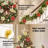 Decorazioni di Natale Decorazione dell'albero Fiori artificiali per la casa Ornamenti di Natale finti Decorazioni per l'anno A1A7