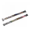 Europa América Estilo de moda Hombres Plata Oro Color negro Metal Esmalte multicolor Diamante Grabado V Iniciales Cadenas Enlaces Parches Pulsera M68260