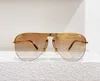 Lunettes de soleil pilotes de fête pour femmes hommes 1469 Gold Half Frame Lunes ombrées roses Gafa de Sol Fashion Sun Glasses Shades UV400 Protect255J