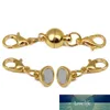 5PCS Round Ball Magnetiska Clasps för Läder Cordmagnet Spänneanslutning för DIY-armband Halsband Smycken Göra fynd