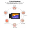 Elm327 WiFi v1.5 pic18f25k80 Chip Code Reader Elm 327 USB OBD 2 Auto Scanner för iOS Android v 1.5 Wi-Fi Odb2 Diagnostic Tool
