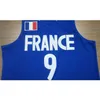 Nikivip Tony Parker #9 France National Team Retro Basketball Jersey heren genaaid op maat elke nummernaam Jerseys