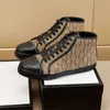 Designer Sneakers Men Buty Espadrilles Sneakers Drukowanie tenisówek haft haftowe trenery o wysokiej niskiej platformie buty