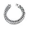 Link, Chain 1 PC Bracciale con fibbia quadrata da uomo Cool Love Models in acciaio al titanio