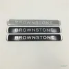 Per Toyota Land Cruiser Brownstone Emblem Lato Fender Porta Bianchetto Auto Sticker Stone Brown Stone