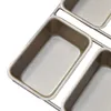 Non Stick Linked Mini Loaf Pan/Tray Carbon Steel Mini Bread Loaf Tins 6 Cavity Small Banana Bread Loafs Trays Baking Square 721 210721