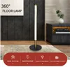 Modern LED Floor Lamp RGB Corner Light Colorful Bedroom Dining Room Atmosphere Lighting with Remote Touch Control