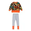 Kinderkleding Pak Meisjes Herfst Kleding Mode Casual Big Children's Letter Trui + Leggings Tweedelige Set 211224