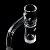 Smoking Auto Highbrid Full Weld Quartz Banger with 2pcs Tourbillon/Spinning Air Holes Beveled Edge Nail Seamless Terp Slurper Bangers Nails For Glass Bongs Dab Rigs