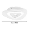 Taklampor Akryl Modern LED -ljus 13W 15W 16W Oregelbunden/rund fyrkantig lampytmonterad inomhus fixtur Lingrum