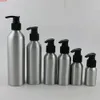 300PCS 1OZ 4OZ 5OZ 50ml 100ml Auminium Lotion Pump Bottle Metal Cream Flytande Kosmetisk behållare med plastkapsk källighet
