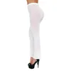 Calcinha feminina Mulheres Sexy Skinny Glospy Calça calça calças brilhantes e sem gripes transparentes veja através de linger272j