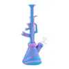 Silokon Palenie Bongs AK 47 Bubbler Wax Rigs Oil Rigns Hoishs Tobacco 10,6 cala kolorowy