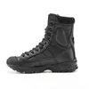 Bottes militaires militaires en cuir noir pour hommes, chaussures de travail de Combat dans le désert, botte tactique d'hiver à la cheville, grande taille 2108302768920