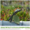 Everyday Collection Miniature Garden Leaf Branch Bird Figure Fairy Frog Stakes Tabletop Decoration Yard and Decor 210804
