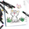 TouchNew 60 Colors Marcadores Manga Marcadores de desenho de caneta Sketching Sketching Tipe Twin Brush Pen 210226