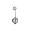 14g Frosted Ze Stali Nierdzewnej Brzuch Pierścień Kolorowe Ball Pępki Pierścionki Barbell Dla Mężczyzn Kobiety Body Piercing