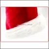 Berets Hats & Caps Hats, Scarves Gloves Fashion Aessories 1Pc High Quality Christmas Santa Red For Adts And Children Xmas Decor Year Gifts A