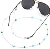 2021 Mode Blaue Perlen Gläser Kette Gestreifte Perlen Sonnenbrille Lesebrillen Kette Kabelhalter Hals Strap Seil Für Männer Frauen