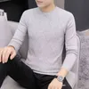 Men's sweater autumn cardigan sweater men's round neck Korean slim handsome youth casual bottoming shirt men 211221