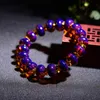 Beaded Strands Natural Multi-meter Water Purification Violet Blue Amber Bracelet Beeswax Bead Couple Men And Women Kent22