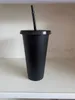 Pas het logo aan, plastic drank, sapbeker en rietje, magische koffiekop, op maat gemaakte plastic beker, je kunt 100 stuks 24 oz