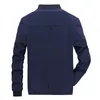 Dimusi erkek ceketler bahar sonbahar gündelik düz renkli katlar erkek spor giyim beyzbol ince ceketler erkek bombacı ceketleri 4xlya845 t200502