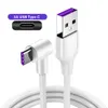 5A USB Type C Cable for Huawei P30 Lite P20 Pro Data Sync Fast Charging USB C Cable for Samsung S10 S9 Super Charger USBC Cord