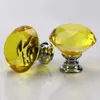 30mm Diamond Crystal Glass Door Knobs Drawer Cabinet Furniture Handle Knob Screw Furniture Accessories DH8788