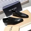 FELIX CHU Luxury Italian Men Oxford Shoes Genuine Leather Blue Black Wedding Lace-Up Office Business Party Suit Scarpa da uomo 210624