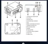 RD814 프로젝터 1080p 풀 HD 비디오 휴대용 스마트 디지털 LCD LED 400 루멘 홈 시어터 엔터테인먼트 미니 멀티미디어 프로젝터