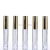 1ML 5ML 10ML Lip Gloss Tubes Gold Silver Cosmetic Packaging Lipgloss Wand Tubes Empty Lip Gloss Tubes Private Label 100pcs