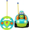 Cartoon RC Race Car Radio Fjärrkontroll med musik Sound Toy för Baby Toddler Barn Bilar Skola Klassrum Pris Påskkorg Stuffer Filler