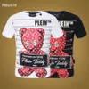 PLEIN BEAR T SHIRT Мужские Дизайнерские Футболки Брендовая Одежда Горный Хрусталь Череп Мужские Футболки Классические Высококачественные Хип-Хоп Уличная Футболка Повседневные Футболки PB 11320