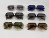 Vintage 6020 Square Okulary Srebrne czarne szare okulary soczewki Modne Akcesoria Okulary przeciwsłoneczne dla mężczyzn Uv400 Ochrona Okulara z 8969962