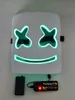 Marshmellow Holloween LED Rosto Sorridente Festa Engraçada Máscara Cosplay Iluminação Concerto Máscaras DJ FestivalParty S293r